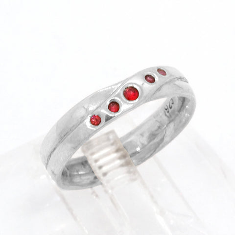 Criss Cross Ruby Ring (size 6)