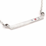 Balance Bar Ruby & Diamonds Pendant