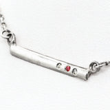 Balance Bar Ruby & Diamonds Pendant