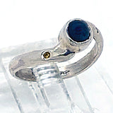 Blue Sapphire & Diamonds Ring (size 4 1/2)