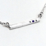 Balance Bar Sapphire & Diamonds Pendant