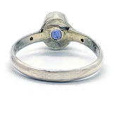 Amethyst & Diamond Ring (size 5 1/2)