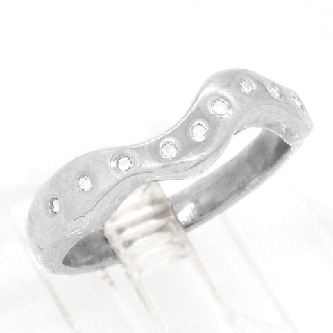 Wave Diamond Ring (size 6 1/2)