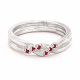 Criss Cross Ruby Ring (size 7)