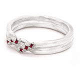 Criss Cross Ruby Ring (size 7)