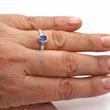 Kyanite & Zircon Ring (size 7 1/2)