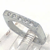 White Sapphires row Ring (size 6)