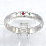 Ruby & Diamonds Trio Ring (size 8 1/2)