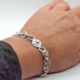 Bottoni Cross Spanish Link Chain Bracelet